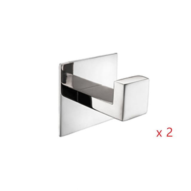  Badrumstillbehörsset / Handduksstång / Badrockskrok Ny Design / Självhäftande / Multifunktion Nutida / Land Rostfritt stål Badrum Enkel / 1-Handduksstång / handduksring Väggmonterad
