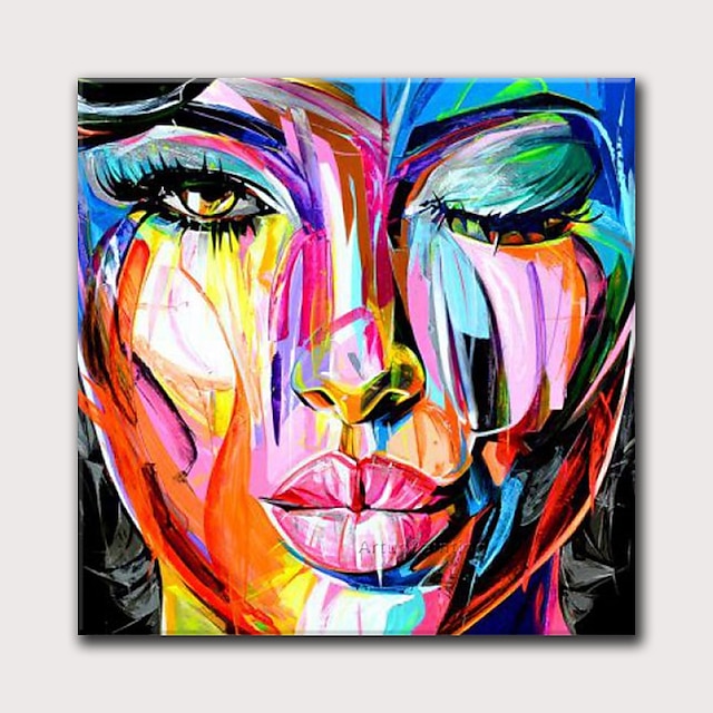 Handmade Oil Painting Canvas Wall Art Decoration Portrait Woman ...