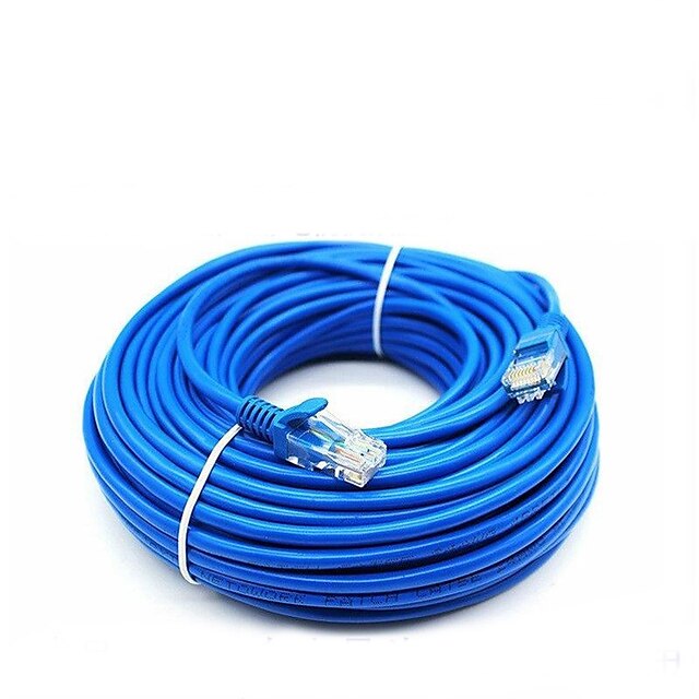  50 Meters RJ-45 Blue Ethernet Internet LAN CAT5e Network Cable for Computer Modem Router