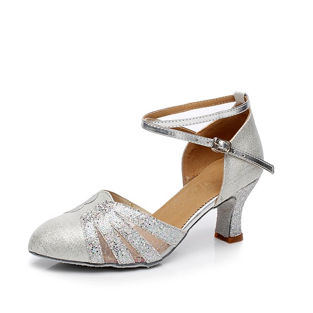 Per donna Scarpe per danza moderna Liscio Prestazioni Tacchi Paillettes Tacco  su misura Tacco cubano Oro Blu Argento del 7753752 2022 a $34.79