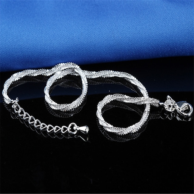 Shoes & Bags Fashion Accessories | Womens Ankle Bracelet Anklet Jewelry Silver For Gift Daily - PK46512