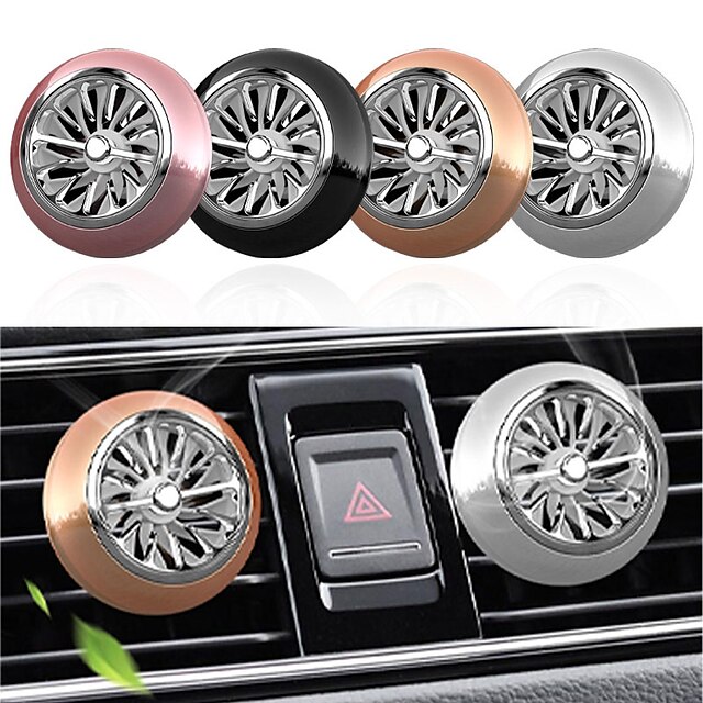  1pcs Car Air Freshener Perfume Mini Fan Cute Auto Air Vent Clip Outlet fragrance smell force InteriorAuto Accessory Car-styling