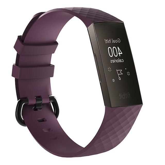  Bracelet de Montre  pour Fitbit Charge 4 / Charge 3 / Charge 3 SE Silicone Remplacement Sangle Doux Ajustable Respirable Bracelet Sport Bracelet