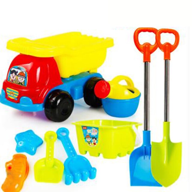  Carros de Brinquedo Brinquedos de praia Conjunto de brinquedos de areia da praia 9 pcs ABS Diversão Tamanho Grande Férias Para Crianças Adulto