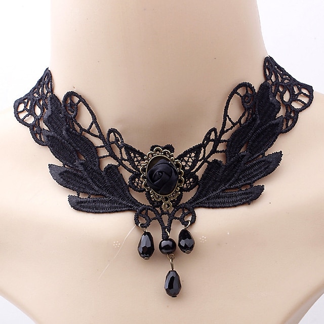 Choker Necklace Pendant Necklace For Women's Party Halloween Masquerade ...