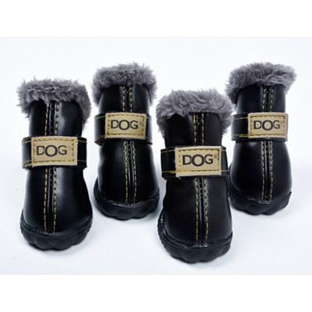  Pes Boty a kozačky cosplay Zima Oblečení pro psy Černá Růžová Kostým XS S M L XL
