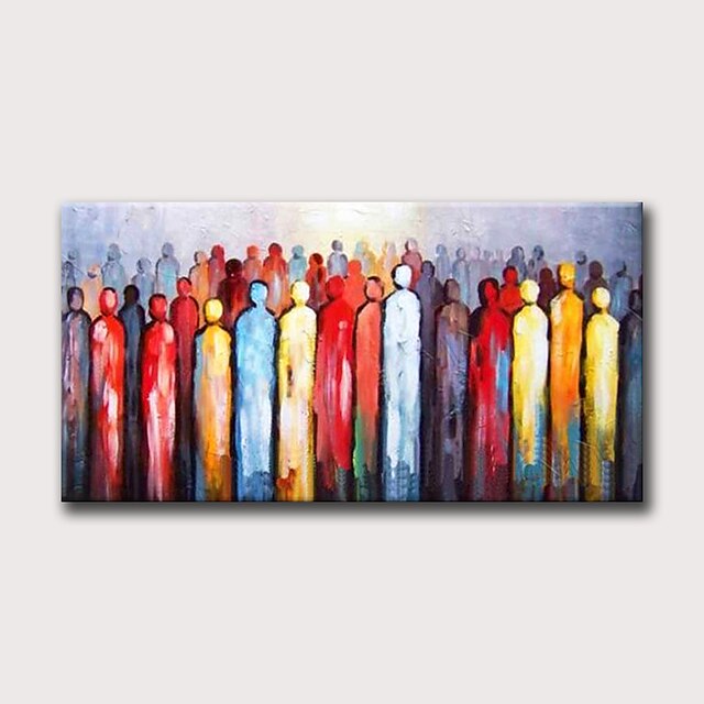  Oil Painting Hand Painted - Abstract People Modern Rolled Canvas (No Frame)