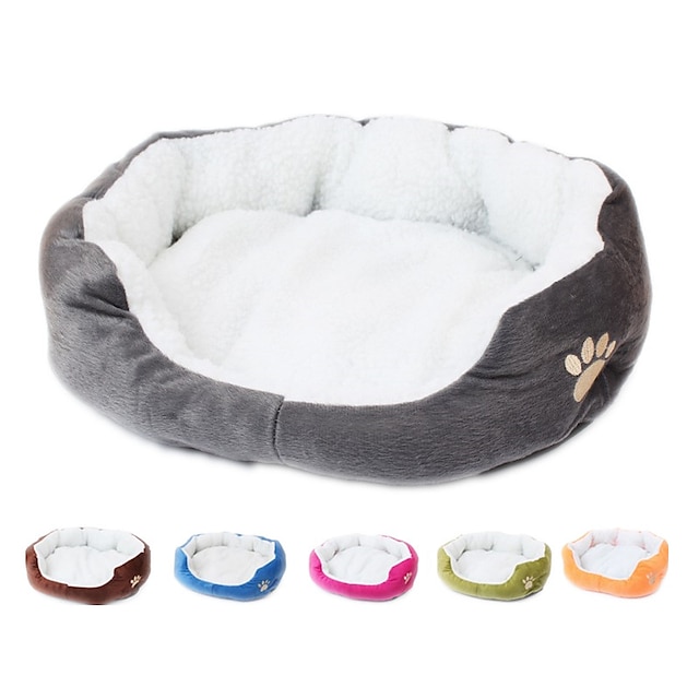  Katze Hund Betten Solide Weich Lässig / Alltäglich Stoff Plüsch für große mittel kleine Hunde und Katzen