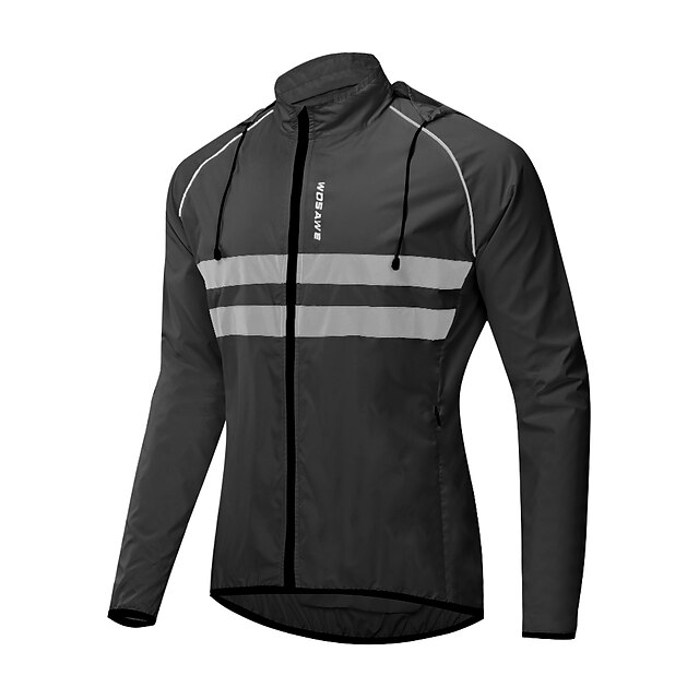 WOSAWE Men's Windbreaker Cycling Jersey Reflective Cycling Jacket