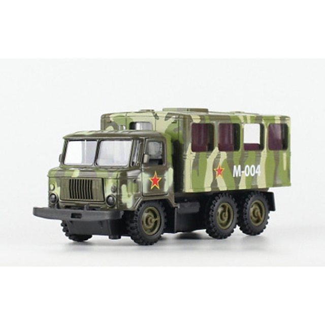  1:10 Metalic Military Vehicle Dump Truck Toy Truck Construction Vehicle Toy Car Pull Back Vehicle Novelty Boys' Girls' Kid's Car Toys
