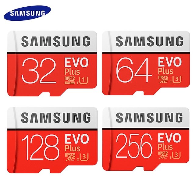  SAMSUNG EVO Plus 64GB Micro SD Card 128G 32G TF Card 100MB/s C10 SDHC SDXC UHS-I U3 Memory Card 