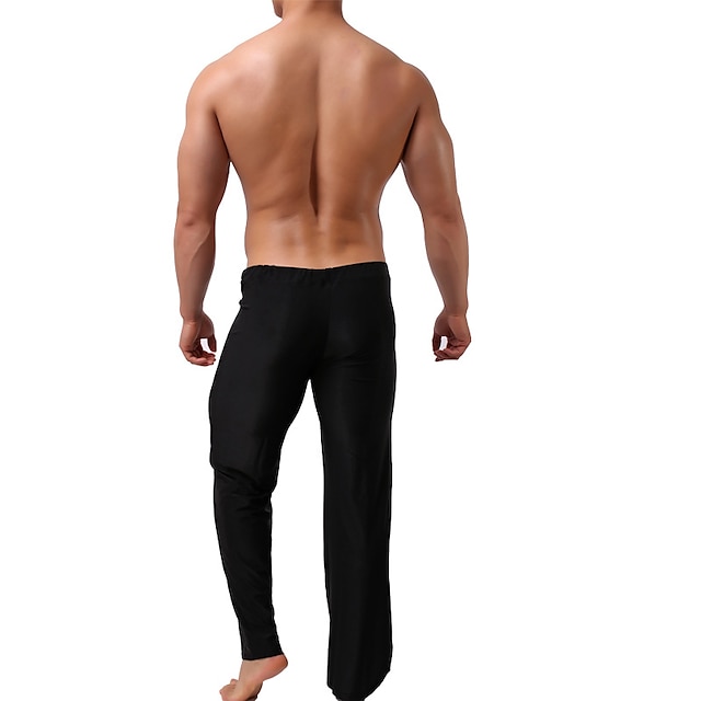 Men‘s Pants Drawstring Quick Dry Lightweight Yoga Fitness Pilates Pants ...