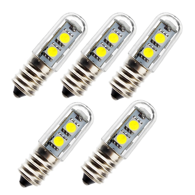 Lights & Lighting Light Bulbs | 5pcs 1 W LED Corn Lights 50 lm E14 7 LED Beads SMD 5050 Warm White White 180-240 V - HV22449