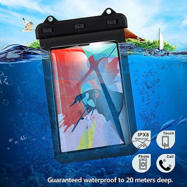  Universal Tablet Waterproof Case For 10.2 Inch Ipad 2019 iPad Pro10.5 Air iPad 2 3 4 mini 5 Protect Dry Bag Pouch Tablet Accessories Dropshipping