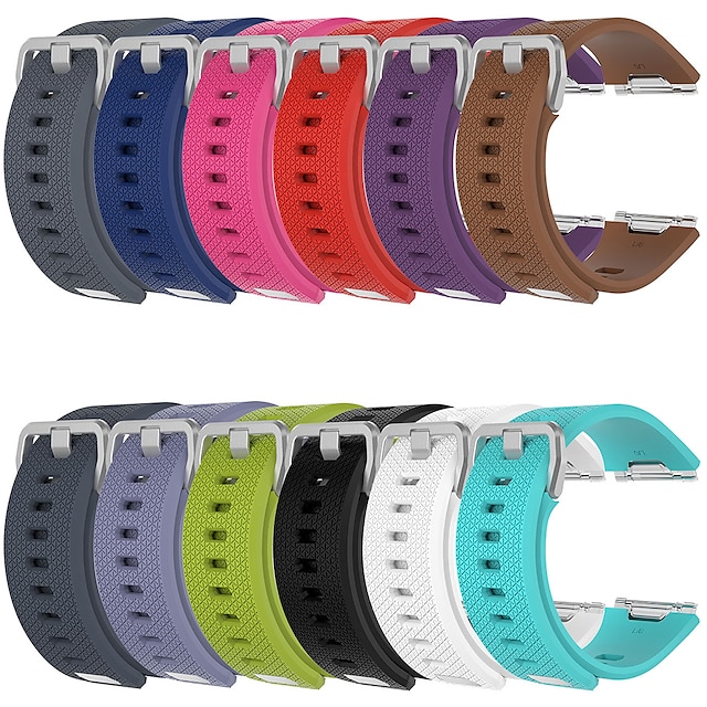  Klockarmband för Fitbit Ionic Silikon Ersättning Rem Mjuk Andningsfunktion Sportband Armband