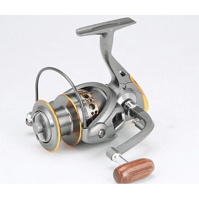  Fishing Reel Bearing Spinne-hjul 5.2:1 Gear Forhold+10 Kulelager Hånd Orientering Byttbar Søfisking / Ferskvannsfiskere / Lokke Fiske - A3-4000 / Generelt fisking / Trolling- & Båtfiskeri