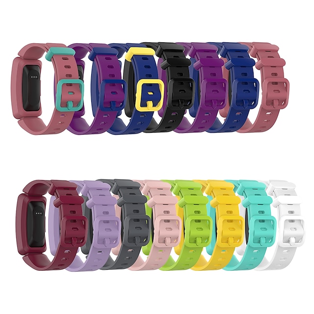  Cinturino per orologio  per Fitbit Ace 2 Silicone Sostituzione Cinghia con caso Soffice Traspirante Cinturino sportivo Polsino