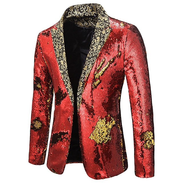  blazer disco 1980s 2 cores brilhante lantejoulas smoking ajuste fino lapela colarinho ternos carnaval traje masculino adulto halloween carnaval festa de casamento clube smoking