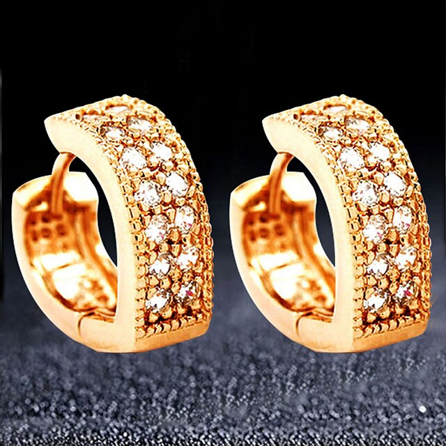  золотой цвет сердца cz кубический циркон ювелирные изделия серьги-обручи для женщин любят ювелирные изделия подарок