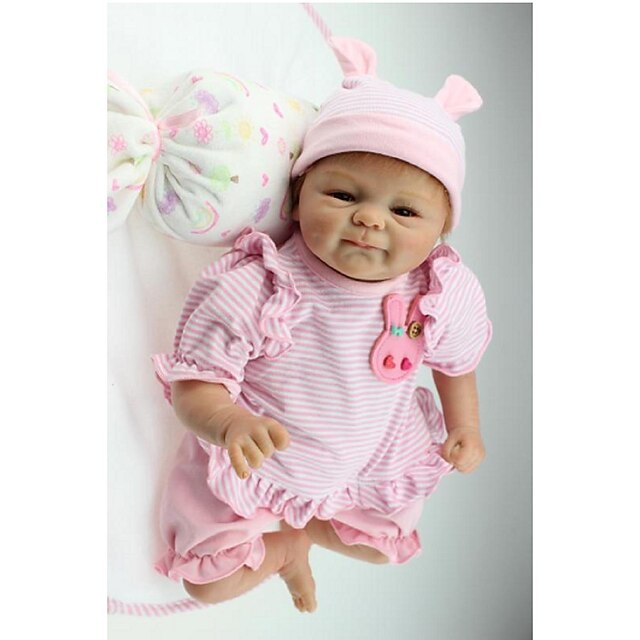 Newborn Baby Doll Clothing for 18inch Reborn Girl Doll Printed Dress Pants 