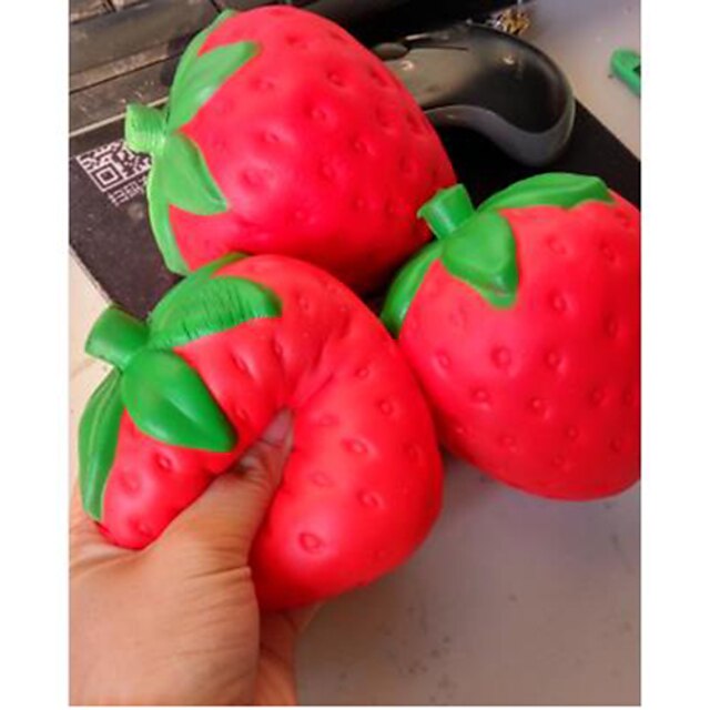  Squishy Squishies Squishy Toy Squeeze Toy / Sensory Toy Jumbo Squishies Stress Reliever Classic Theme Strawberry For Kid's Adults' Boys' Girls' Gift Party Favor 1 pcs / 14 years+