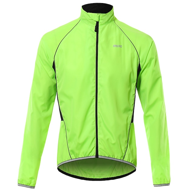 Arsuxeo Men's Cycling Jacket Rain Jacket Winter Waterproof Windproof UV ...