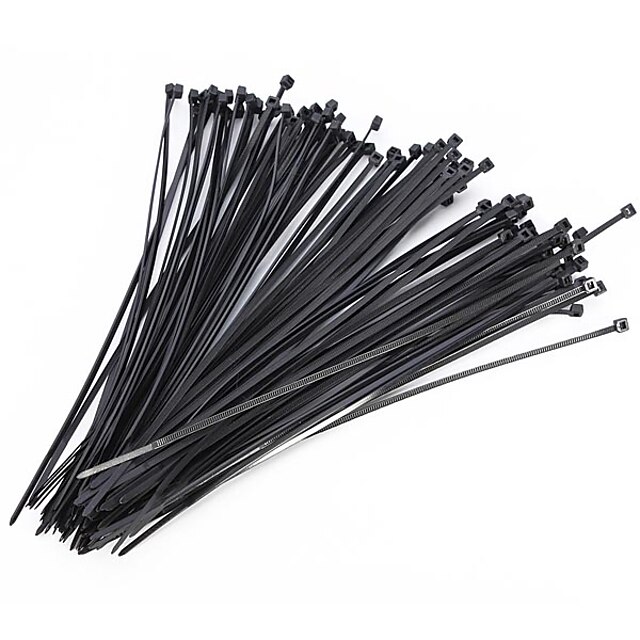  100Pcs Nylon Cable Self-locking Plastic Wire Zip Ties Set  Industrial Supply Fasteners Hardware Cable