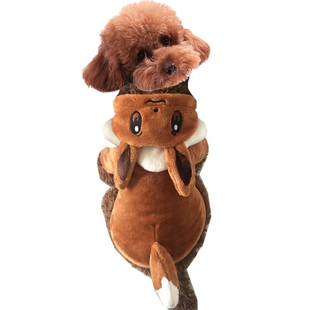 Perros Disfraces Saco y Capucha Ropa para cachorros Un Color Elfo Cosplay  Estilo lindo Halloween Festivos