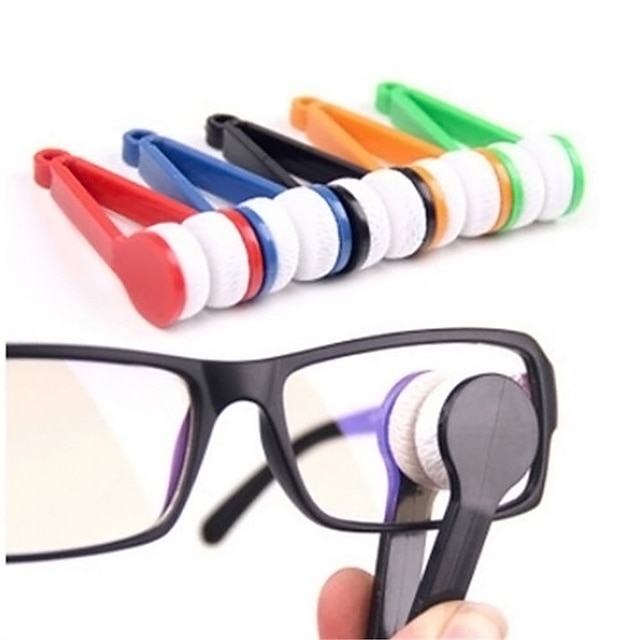  5pcs lunettes lunettes nettoyant pour lunettes brosse microfibre lunettes nettoyant brosse outil de nettoyage