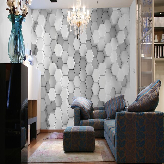  Wallpaper / Mural / Wall Cloth Canvas Wall Covering - Adhesive required Art Deco / Pattern / 3D
