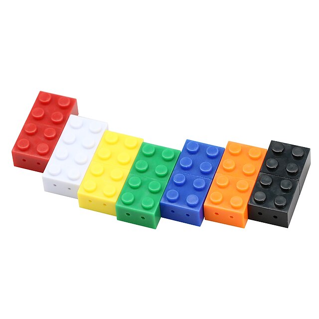  Toy Brick Flash Drive 8G USB Flash Drive Colorful 32GB Cartoon Mini Plastic Building Block Pendrive
