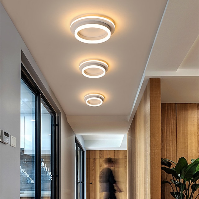  25cm LED Flurlampe Deckenleuchte LED Rundes Design Grundlegende moderne Küche Eingangshalle Veranda Balkonlampe Runde Deckenlampe Haushaltslampen