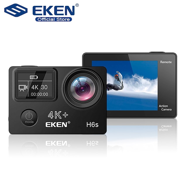  EKEN H6s Plus 4K Ultra HD 14MP with EIS Remote Sport Camcorder Ambarella A12 Chip Wifi 30m Waterproof Panasonic Sensor Action Camera Car DVR