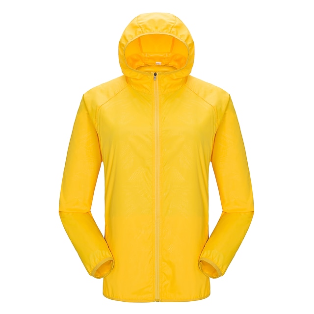  Masculino upf 50+ proteção solar uv com capuz com capuz manga longa pesca corrida caminhada jaqueta corta-vento verão ao ar livre secagem rápida leve respirável casaco top caça escalada