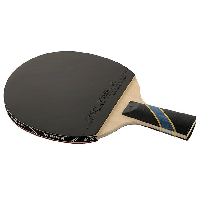  ZTON Table Tennis Rackets / Ping Pong Paddles Wood 5 Stars Long Handle / Pimples Includes  1 Table Tennis Bag / 1*Ping Pong Paddle Wearproof Durable For Performance Indoor Practise Leisure Sports