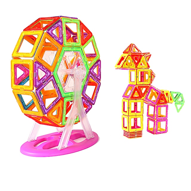  Μαγνητικό μπλοκ Μαγνητικά πλακίδια 78 pcs γεωμετρική Pattern Όλα Αγορίστικα Κοριτσίστικα Παιχνίδια Δώρο / Παιδικά