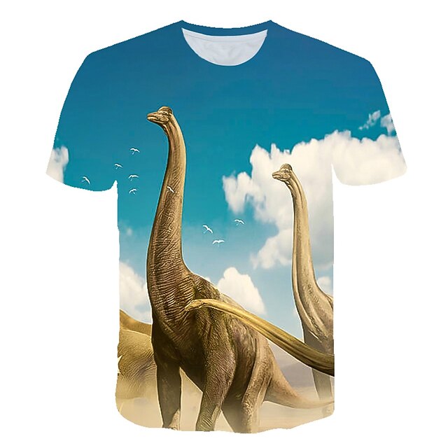 Children's Day Boys 3D Animal Dinosaur Print T shirt Tee Short Sleeve 3D Print Summer Active Streetwear Cool Kids Toddler3