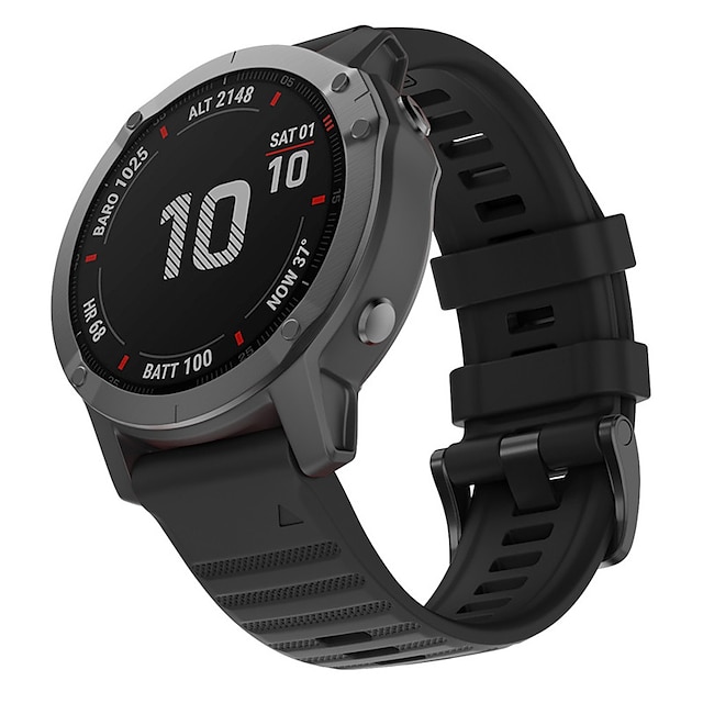  Horlogeband voor Garmin Fenix 7 Pro 6 5 Plus Epix Pro 47mm Approach S70 47mm S62 S60 Forerunner 955 255 945 745 Instinct 2 Marq Descent Quatix 22mm Siliconen Vervanging Band Snelle pasvorm 22 mm