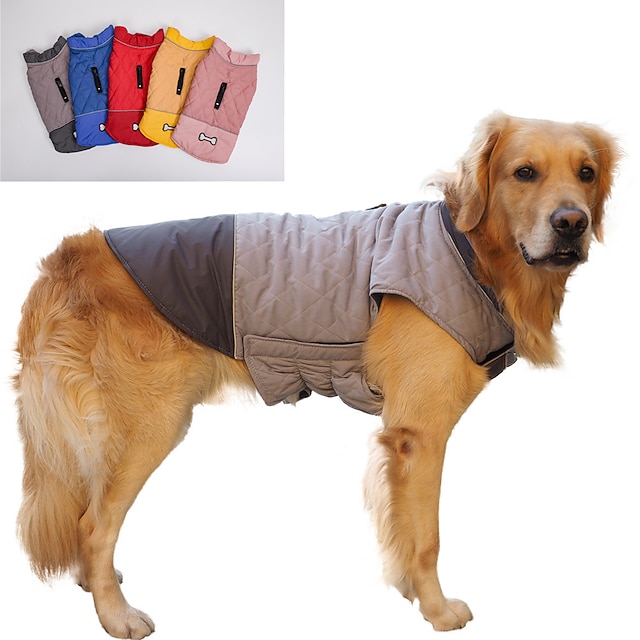 dog jacket for winter windproof reversible dog coat for cold weather