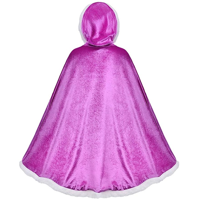 Princess Fairytale Elsa Cloak Girls' Movie Cosplay A-Line Slip Purple ...