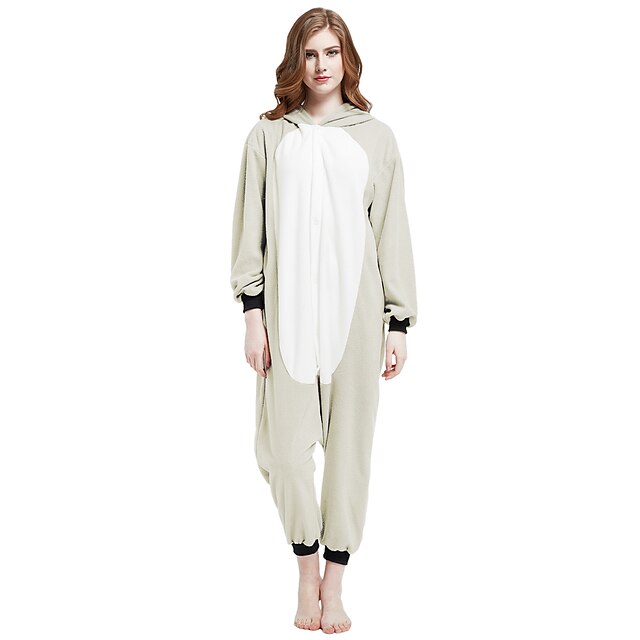  Felnőttek Kigurumi pizsama Koala Állatminta Onesie pizsama Polár gyapjú Szürke Cosplay mert Férfi és női Allati Hálóruházat Rajzfilm Fesztivál / ünnepek Jelmez / Akrobatatrikó / Egyrészes