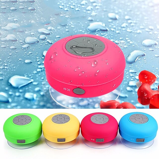  trådlös Bluetooth-högtalare vattentät handsfree-högtalare för duschar, badrum, pool, bil, strand och överträffar