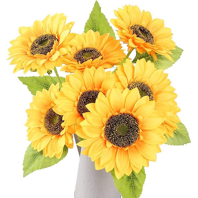  Artificial flowers sunflower bouquet home decoration / wedding decoration