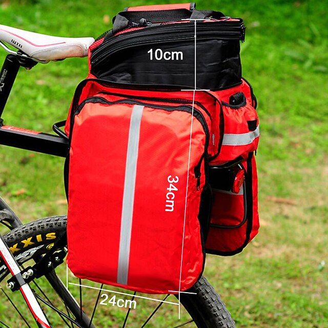 FJQXZ Bike Panniers Bag Bike Rack Bag Large Capacity Waterproof Adjustable Size Bike Bag Nylon