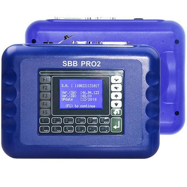 Sbb Pro2 V48.99 Key Programmer Supports G Chip Without Token Limit Multi-Language Car Key Programmer with CD Scanner 