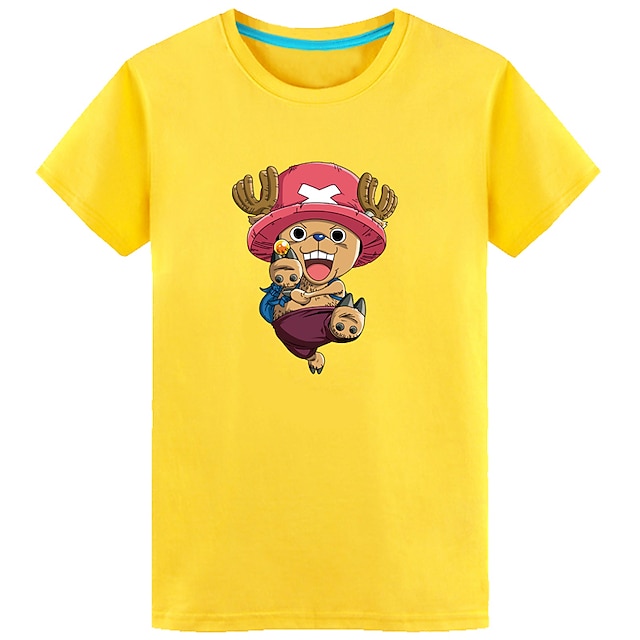  Inspiriert von One Piece Tony Tony Chopper Anime Cosplay Kostüme Japanisch Cosplay-T-Shirt Druck Kurzarm Top Für Herrn Damen