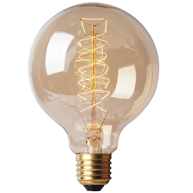  1pc 40W E26 / E27 G80 Warm White 2300k Retro Dimmable Decorative Incandescent Vintage Edison Light Bulb 220-240V/110-120V