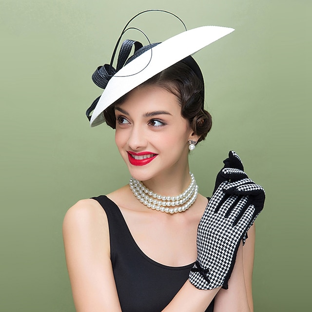 Women's Fascinators Pillbox Hat Cap Weddings Straw Fedora Vintage ...