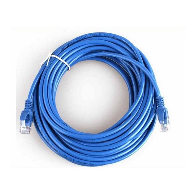  20 Meters RJ-45 Blue Ethernet Internet LAN CAT5e Network Cable for Computer Modem Router