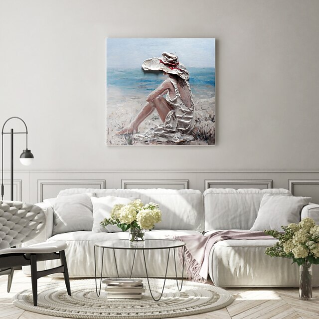  People Oil Painting Wall Art Canvas Decoration for Home Decor Square Stretched Canvas